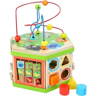Image of Legler 4244 &quot;Safari&quot; Trainer Activity Cube (Multi Colour)