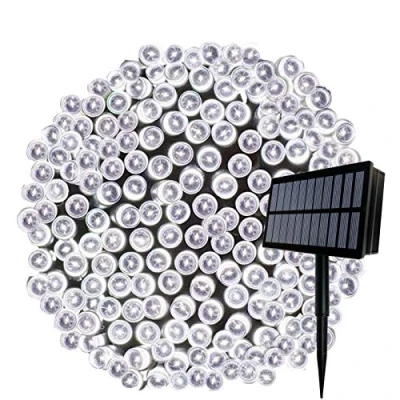 Image of FANSIR Solar String Lights, 164ft 500 LED Outdoor Powered Fairy Lights Waterproof 8 Modes Garden Decorative for Tree, Patio, Garden, Yard, Home, Wedding, Party(500 Cool White)