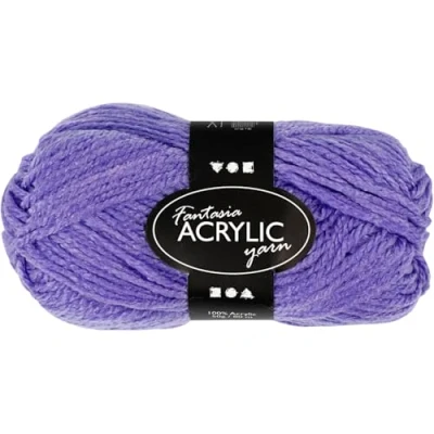 Image of Creativ Company 50 Piece Fantasia Acrylic Yarn, Purple
