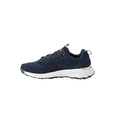 Image of Jack Wolfskin Men&#039;s Dromoventure Knit Low M Walking Shoe, Night Blue, 11 UK