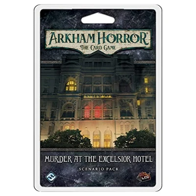 Image of Fantasy Flight Games Arkham Horror the Card Game: Scenario Pack 5. Murder at Excelsior Hotel Game Ages 14+ 1 to 4 Players 60 120 Minutes Playing Time