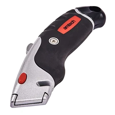 Image of Amtech S0476 Retractable Utility Knife with Soft Grip