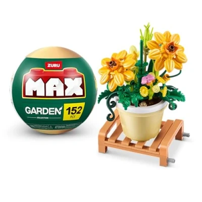 Image of MAX Premium Garden Pot Plants Building Bricks Collection (up to 233 pieces, 6 collect). (Cosmos Sulphureus, 1 Capsule)