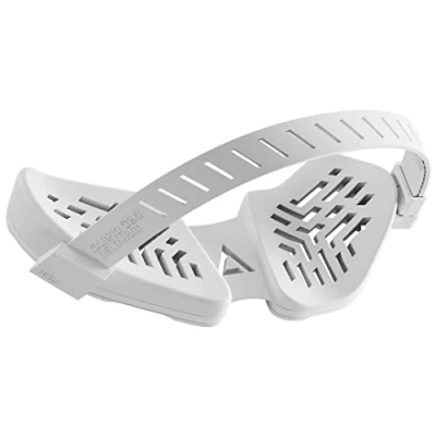 Image of DELTAHUB Carpio G2.0 Ergonomic Wrist Rest for Right Handed Persons, with Silicone Strap, Support, Reduces Overstretch, Fatigue and Pain, Easy Gliding, Small, White