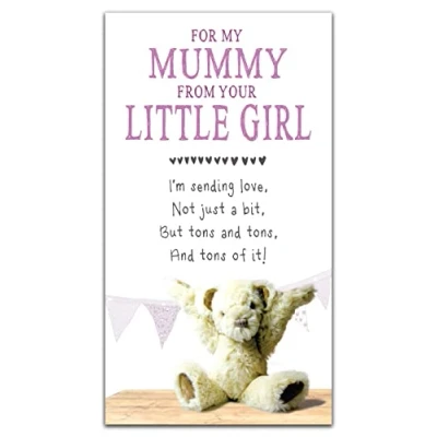 Image of Mummy Mother&#039;s Day Card From Little Girl, Girl Card, Mothers Cards, Cards
