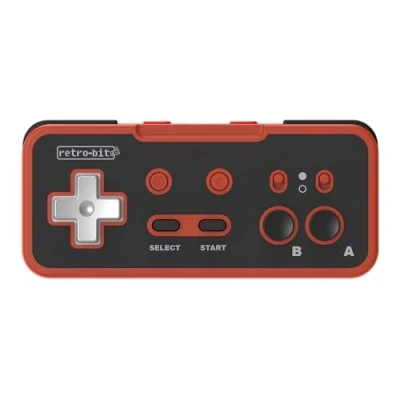 Image of Retro Bit Origin8 2.4 GHz Wireless Controller For Nintendo Switch &amp; NES USB receivers included Red Black