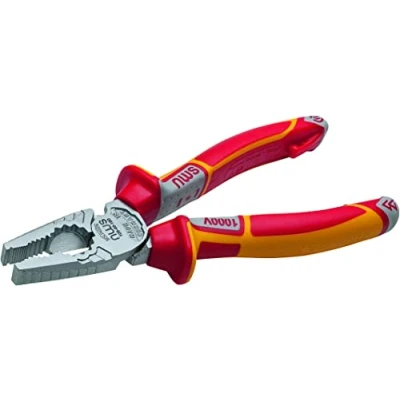 Image of NWS 109 49 VDE 165 SB Number &quot;CombiMax&quot; Combination Pliers, Silver/Red/Yellow, mm