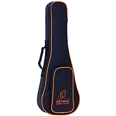 Image of Ortega Guitars Economy Series Bag Concert Ukulele Height 62 cm With Shoulder Straps Nylon, Black (OUBSTD PINE)