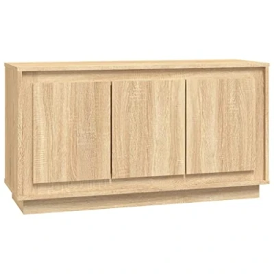 Image of vidaXL Sideboard, Cabinet Cupboard Storage Cabinet, Home Organiser Living Room Sideboard Side Modern Style, Sonoma Oak Engineered Wood