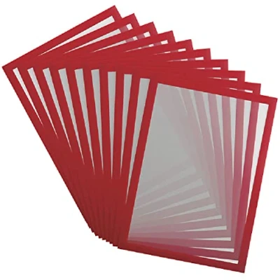 Image of Tarifold ES 195233 Magneto PRO 10 A4 Magnetic Information Frame for Documents, Notices, Poster, Exchange and Quick Insert Back Metal Surfaces, Red, Units