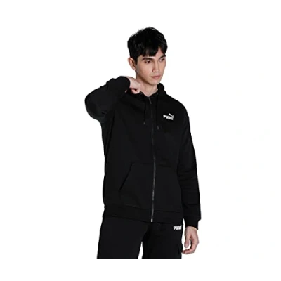 Image of Puma ESS Small Logo FZ Hoodie FL, Black,L