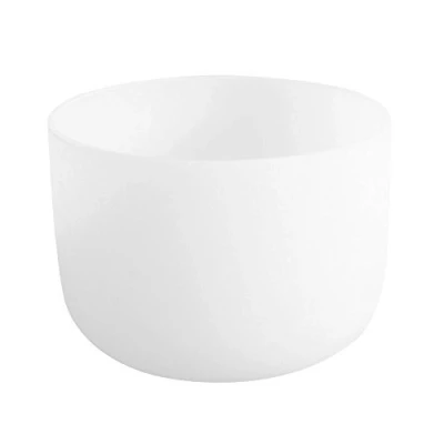 Image of ENERGYSOUND 432 Hz Perfect Pitch B Crown Chakra Frosted Quartz Crystal Singing Bowl 8 inch (20 cm) mallet &amp; O ring Included