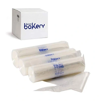 Image of DECORA 100 Disposable Piping Bags Bakery 46 CM, Plastica, White, cm Pieces