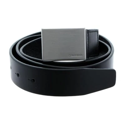 Image of Calvin Klein Formal Plaque BELT Belt, Men&#039;s, Size: 34, Black