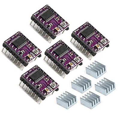 Image of DollaTek 5Pcs 3D Printer Stepstick DRV8825 Stepper Motor Driver Reprap 4 Layer PCB