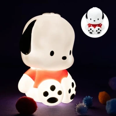 Image of Blue Sky Studios Hello Kitty Character Light, Touch Controlled Lamp for Girls Bedroom, Cute Kawaii Desk Decor, Collectible Merch Gift Pochacco