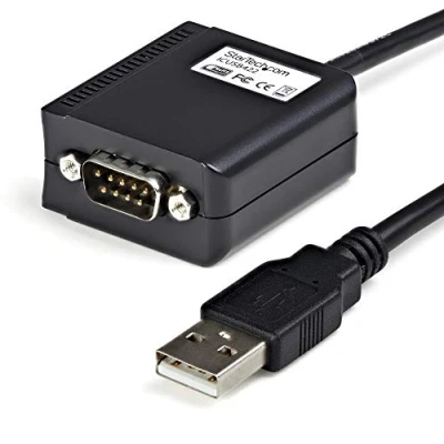 Image of StarTech.com 6ft (1.8m) 1 Port Professional RS422/485 USB Serial Cable Adapter with COM Retention, to RS422 TAA