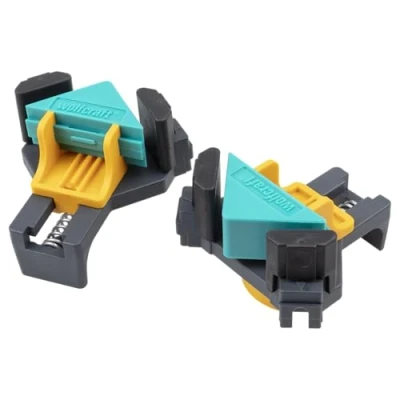 Image of wolfcraft 2 ES 22 Corner Clamp I 3051000 for Quick and Easy Fixing of Boards Frames at a 90 Angle, Example When Assembling Shelves, Small cupboards or