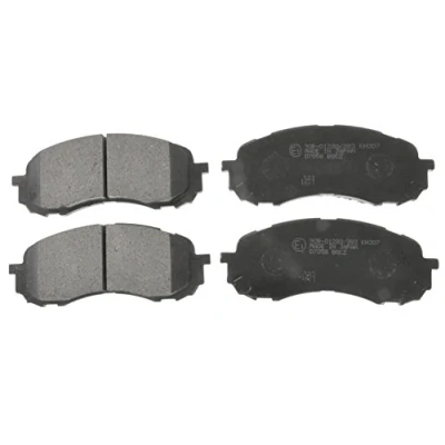 Image of 26296AE190, 26296AE200, 26296FG000, 26296FG001 Brake pad set BLUE PRINT ADS74234 Front Axle with acoustic wear warning SUBARU: Impreza II Saloon