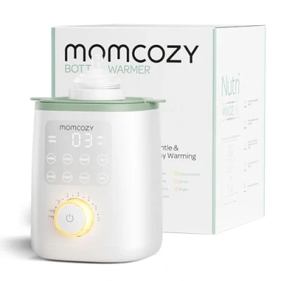 Image of Momcozy Nutri Bottle Warmer, 9 in 1 Baby Warmer with Night Light, Accurate Temperature Control, receives nutrients Breast Milk, for All Bottles Milk or Formula