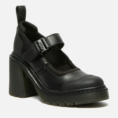 Image of Dr. Martens Eviee Classic heels, Women&#039;s, Size: 7, Black Leather and textile