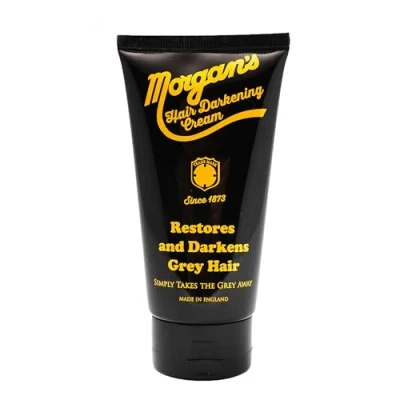 Image of Morgans Hair Darkening Cream, Restores and Darkens Grey Hair, Simply Takes the Away, Almond Scent, for All Types, Quick Easy to Use, 150 ml