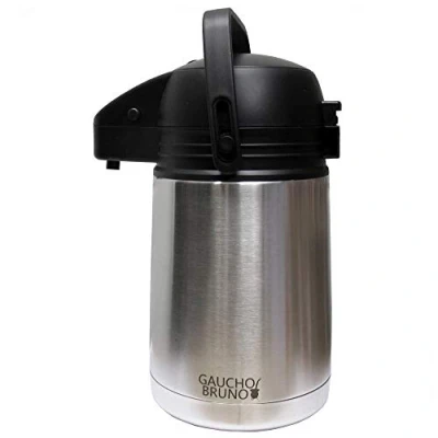 Image of Desktop Flask with Precision Dose Dispenser Gaucho Bruno Ideal for Yerba Mate