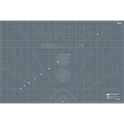 Image of ANSIO Craft Cutting Mat Self Healing A1 Double Sided 5 Layers Quilting, Sewing, Scrapbooking, Fabric &amp; Papercraft Imperial/Metric 34 inch x 22.5 / 89cm 59cm Brown/Grey