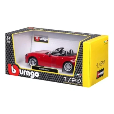 Image of Bburago B18 21083 1:24 Fiat 124 Spider, Assorted