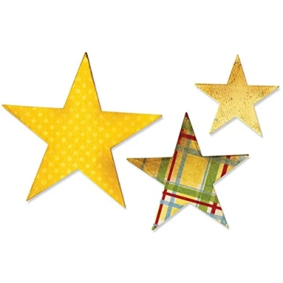 Image of Sizzix 656339 Bigz Die Stars, 8.2cm x 4.4cm