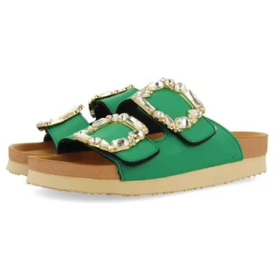 Image of GIOSEPPO Women&#039;s aderklaa Sandal, Green, 6 UK