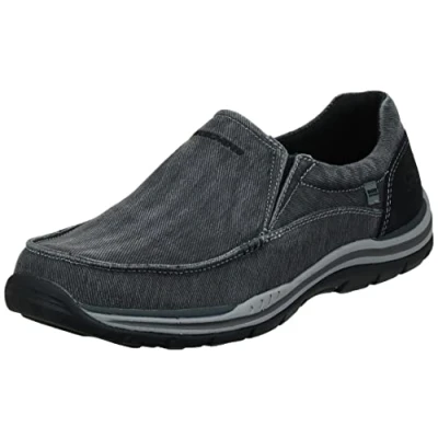 Image of Skechers Men&#039;s Expected Avillo Moccasin, Black, 12 UK