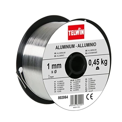 Image of Telwin S.p.A. 802064 Aluminium welding wire coil diameter 1,0 mm, 0,45 Kg, grey