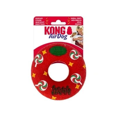 Image of KONG Holiday Airdog Donut Red Medium