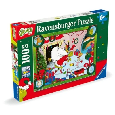 Image of Ravensburger The Grinch Gifts Christmas Jigsaw Puzzles for Kids Age 6 Years Up 100 Pieces XXL