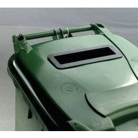 Image of Slingsby Wheelie Bin 240L Green comes with Slot and Lid Lock
