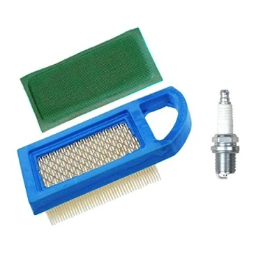 Image of OxoxO 794421, 697152, 613022, 650821, 697775 air filters with 697292 pre filter spark plug Compatible Briggs and Stratton engines