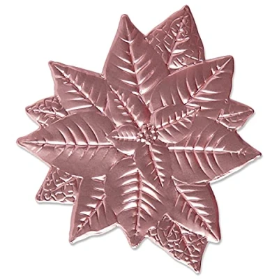 Image of Sizzix 3 D Impresslits Embossing Folder Lace Border by Kath Breen, 665744, Poinsettia, One Size