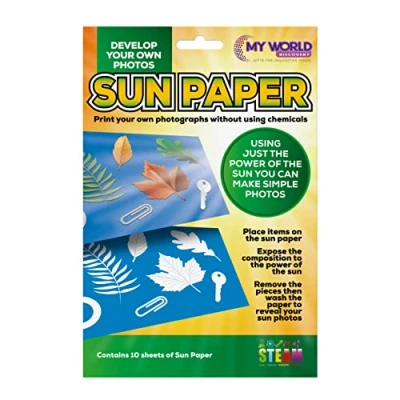 Image of Sun Print Paper STEM Educational Make Pictures with