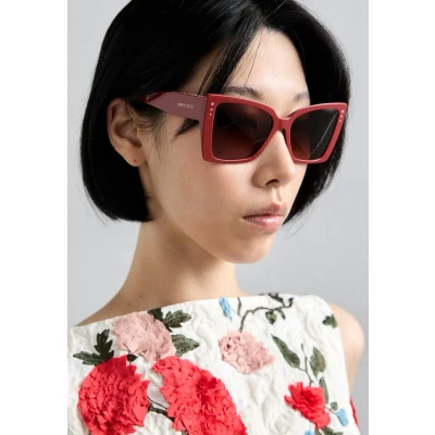 Image of Jimmy Choo Sunglasses, Women&#039;s, Size: 54, Red