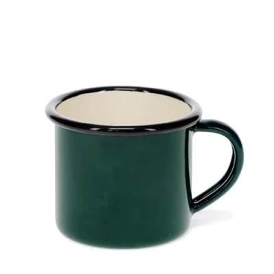 Image of Rex London Enamel Espresso Mug 150ml Dark Green