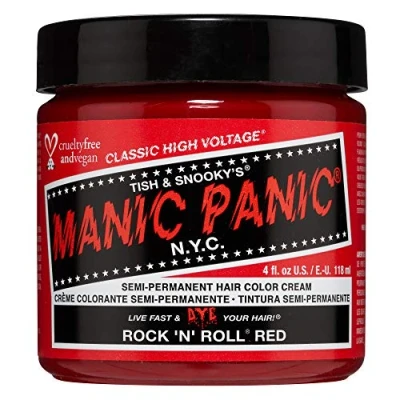 Image of Manic Panic High Voltage Classic Cream Formula, Rock &#039;N&#039; Roll Red, 0.118 kg