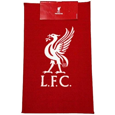 Image of Liverpool FC Official Football Crest Rug (One Size) (Red/White)