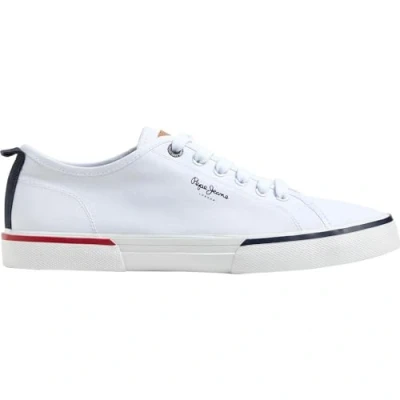 Image of Pepe Jeans Men&#039;s Kenton Smart M Sneaker, White (White), 9 UK