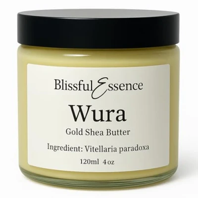 Image of Pure Shea Butter 100% Fresh Raw Unrefined Butter, Skin/Hair/Nail/Lip Food for Healing and Moisturising Vegan Ethically Sourced, Glass Jar 225g Packaged in the UK