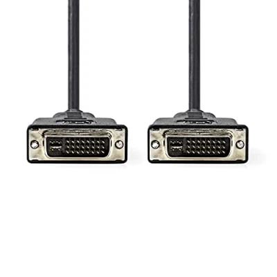Image of NEDIS DVI Cable, I 24+5 pin Male Male, Black, 2.0 m