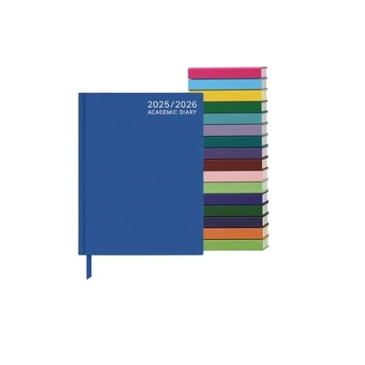 Image of Top Sale 2024 25 A4 Page Per Day Academic/Mid year Diary Teal Blue Green Textured Hardcover