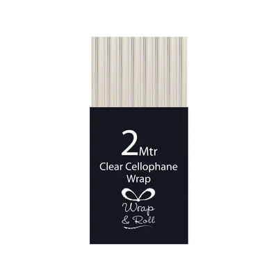 Image of Eurowrap Cellophane Wrap Roll 2m Clear Pack of 49 30933 GWCC