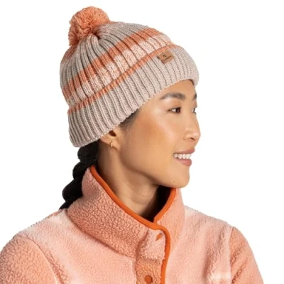 Image of Craghoppers Womens Nt Gorse L XL Clay Stripe Cold Weather Hat, Stripe, EU