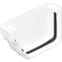 Image of Marley Classic External Stopend (Left Hand) RCE51 White for Ogee Style 116 x 75 mm guttering System